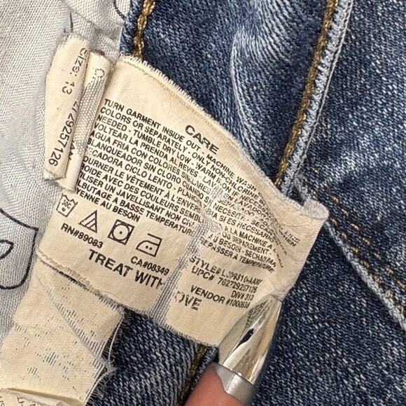 LEI Low Rise Bootcut Jeans Womens Y2K Stretch Denim Embroidered Pockets 13 SHORT - Picture 9 of 13